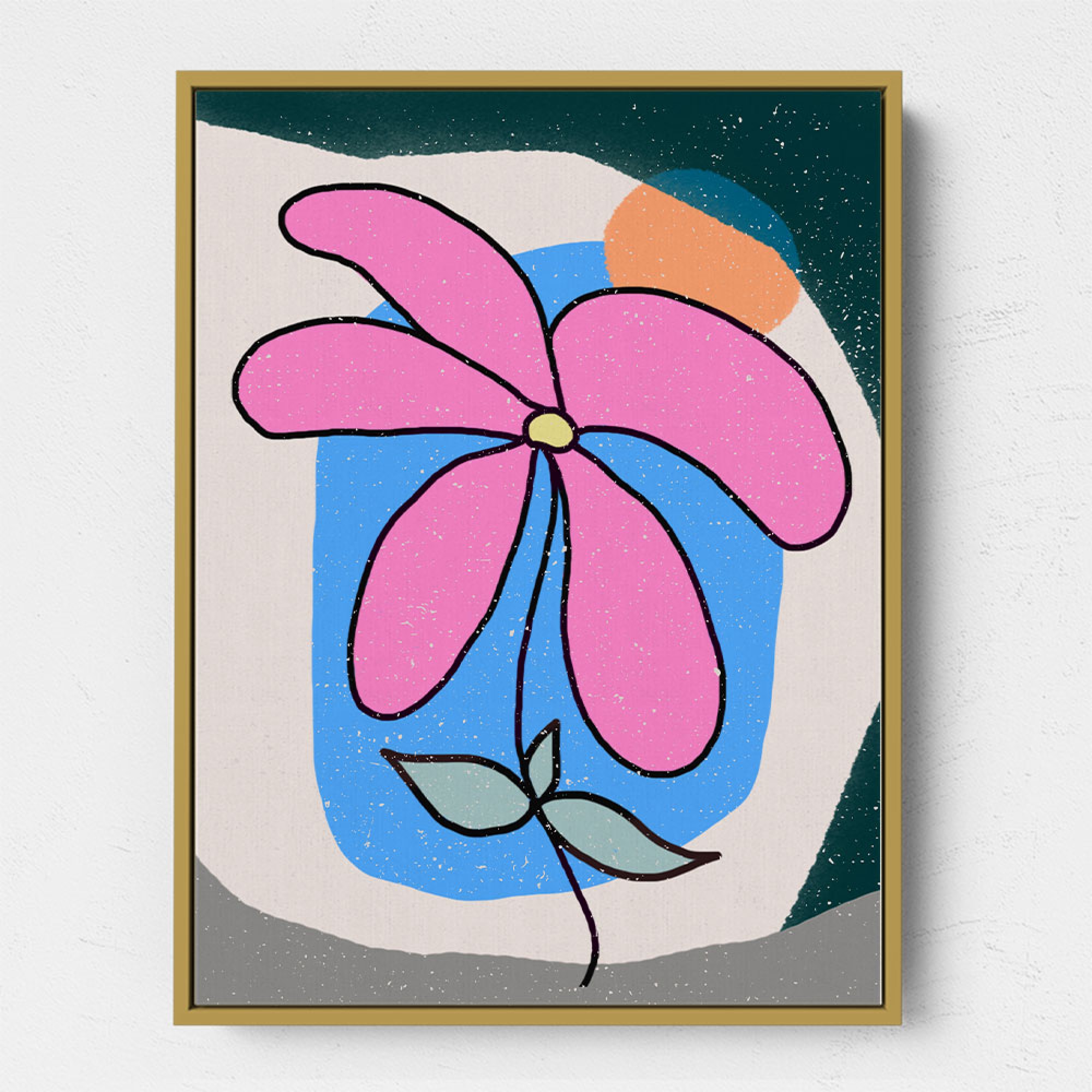 Pink Flower Wall Art